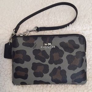 Coach Wristlet leather purse.